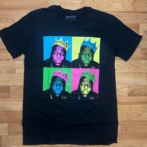 Notorious B.I.G. Multi-Color Portfolio Crown T-shirt Medium